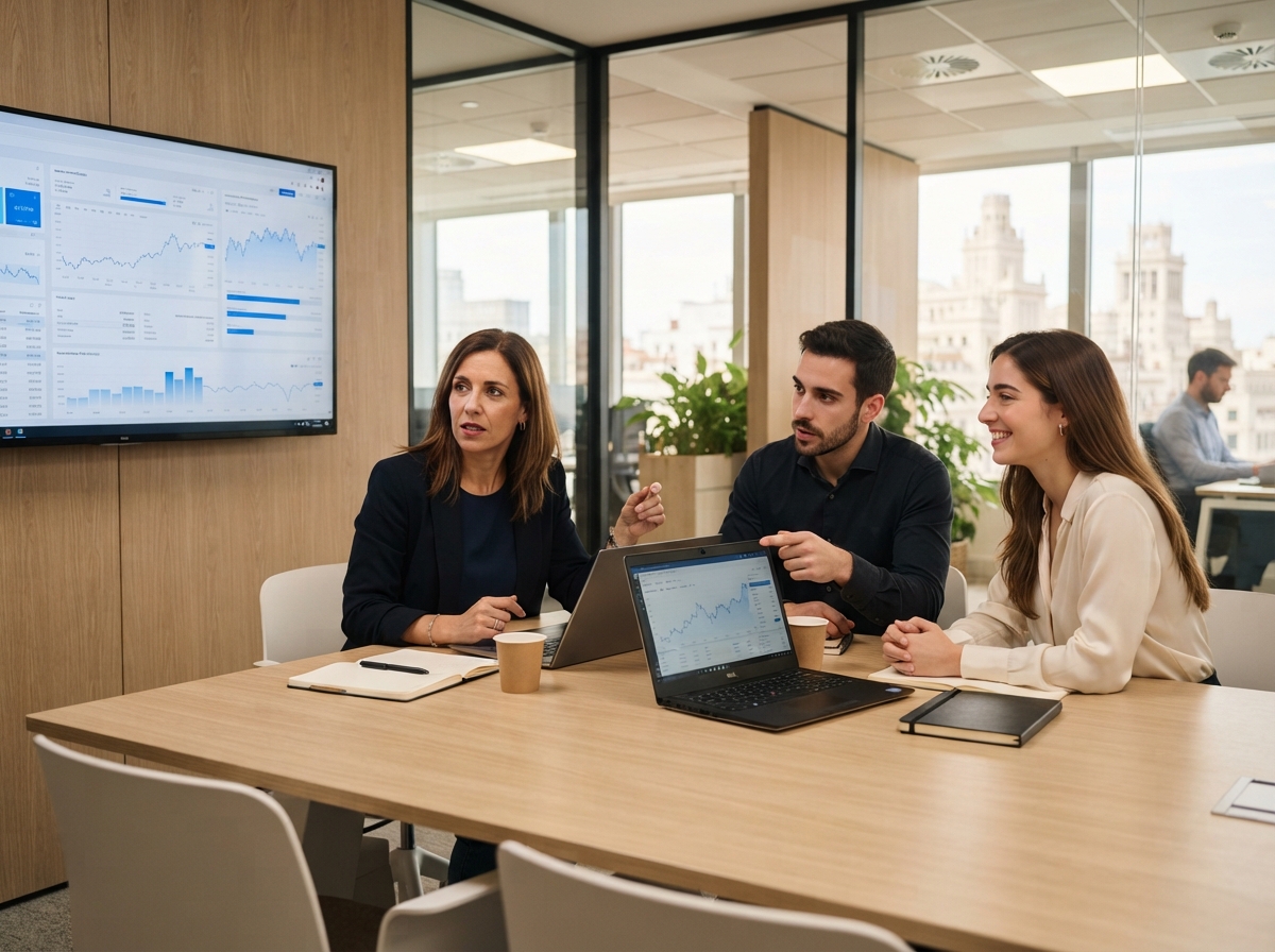 Santander Invest: panel de visualización de datos con tendencias predictivas y mapas de riesgo